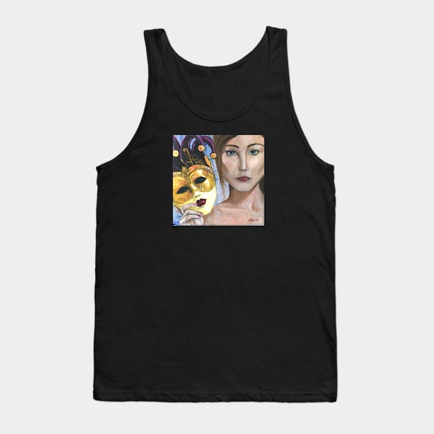 The Mask Tank Top by SkyeElizabeth